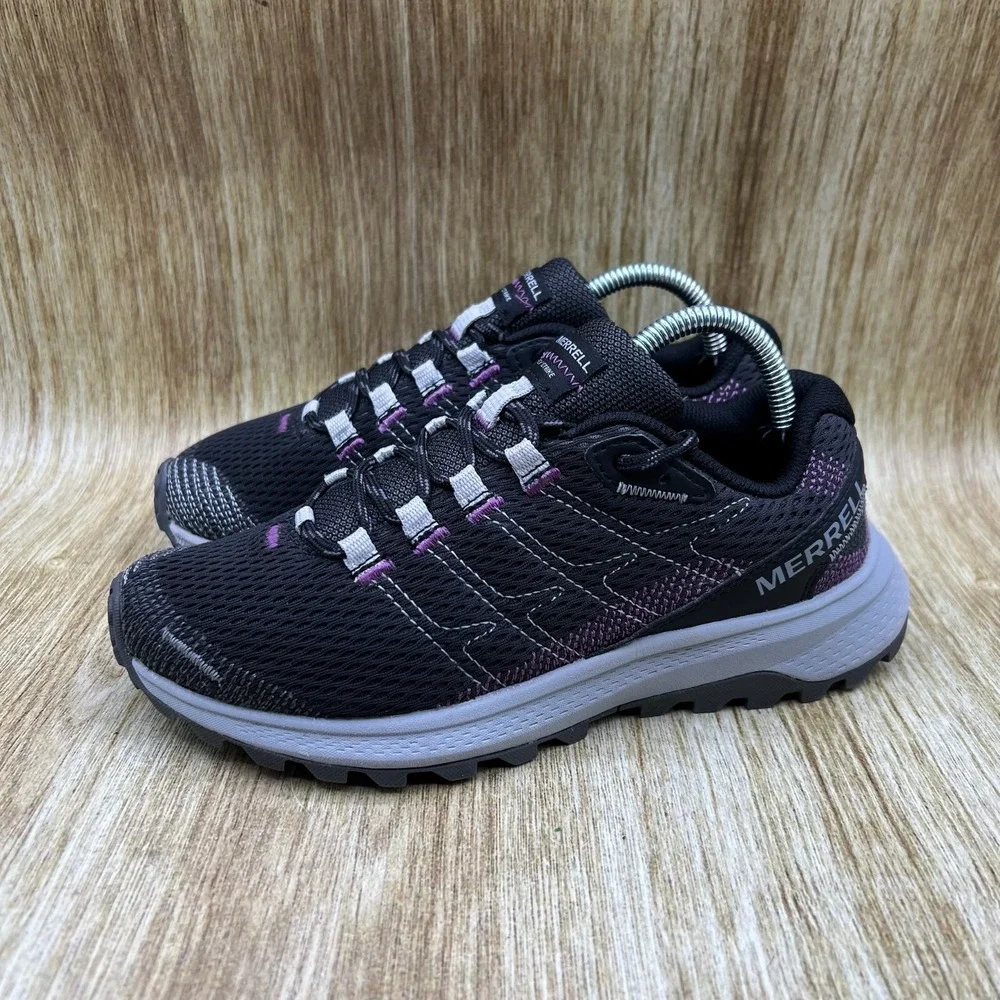 Merrell Fly Strike Women's Size 6 Trail‎ Running Shoes Sneakers Black Purple